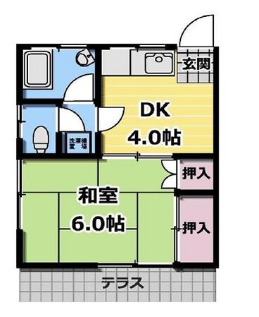 長谷川ハイツの物件間取画像